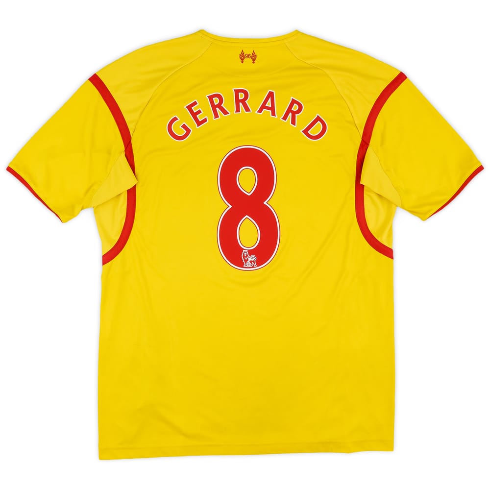 2014-15 Liverpool Away Shirt Gerrard #8 - 5/10 - (XL)