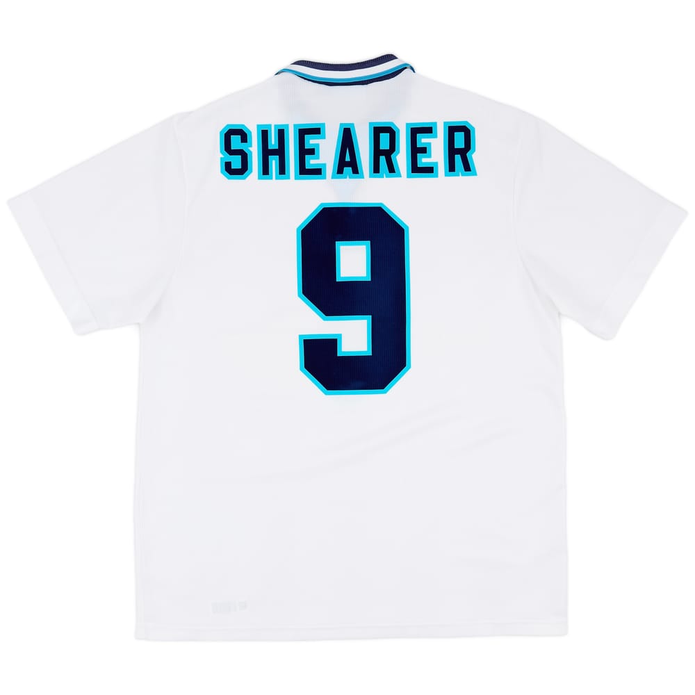 1995-97 England Home Shirt Shearer #9 - 9/10 - (XL)
