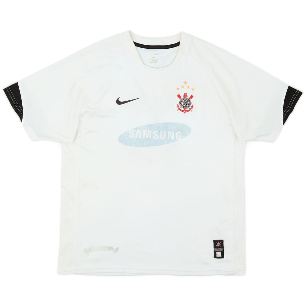 2006 Corinthians Home Shirt #10 (Tevez) - 4/10 - (XL.Boys)