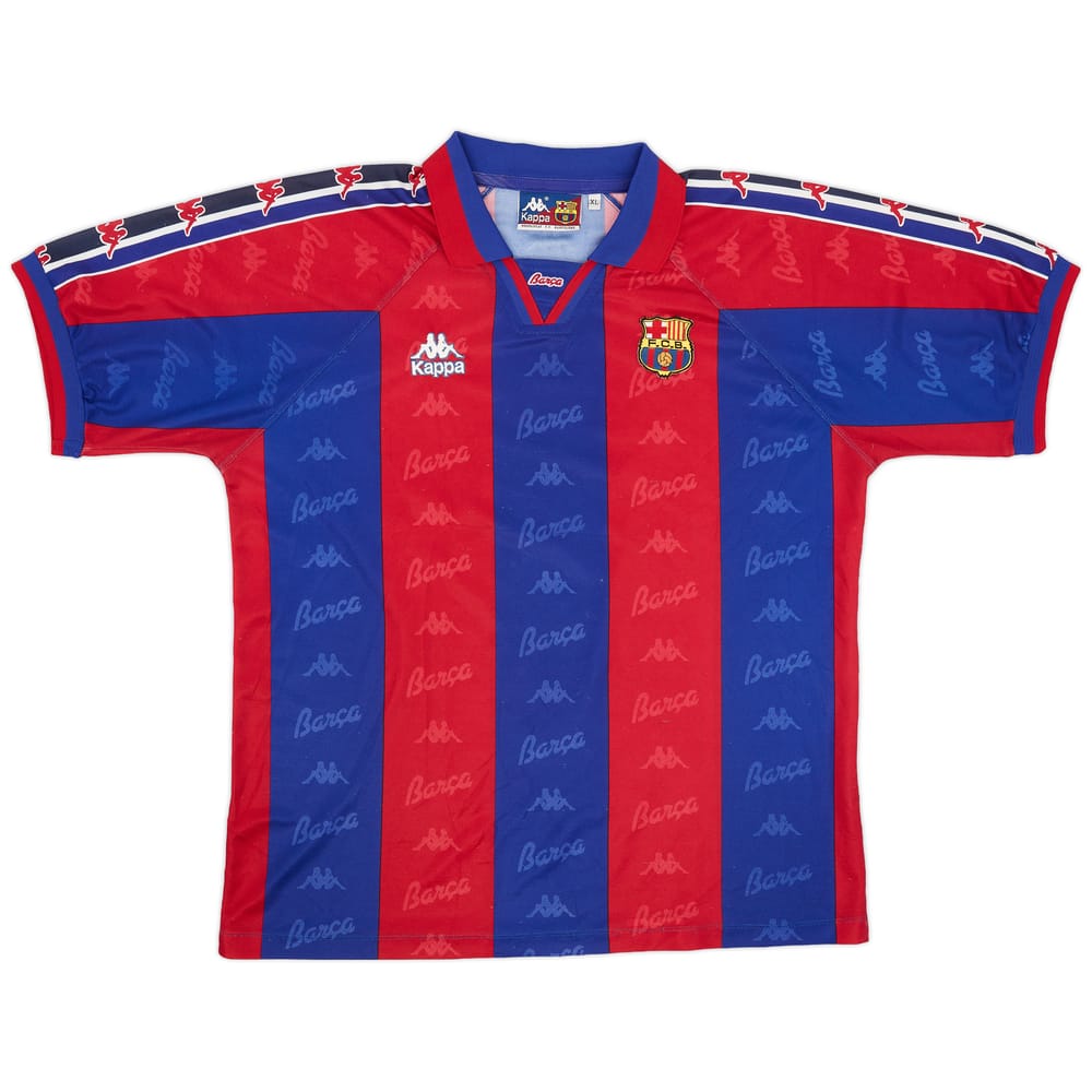 1995-97 Barcelona Home Shirt - 8/10 - (XL)