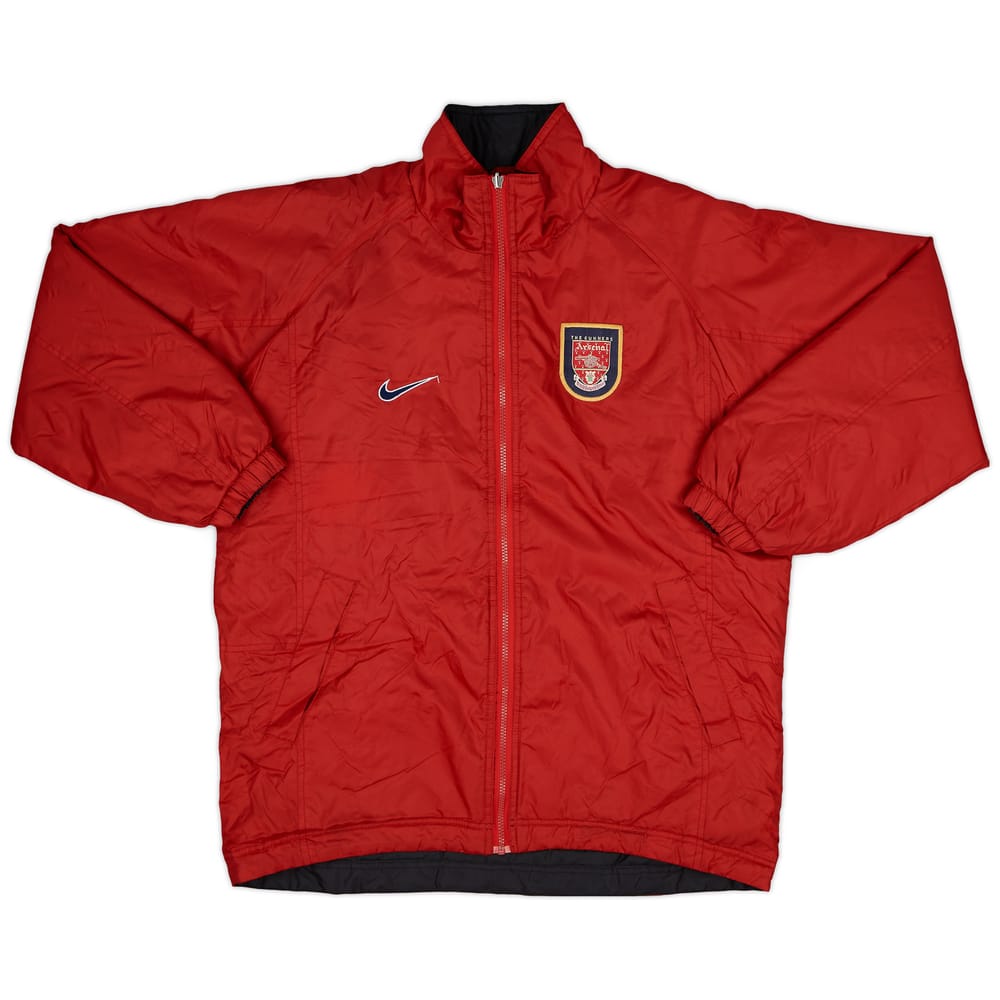 1998-99 Arsenal Nike Reversible Padded Bench Coat - 6/10 - (L)