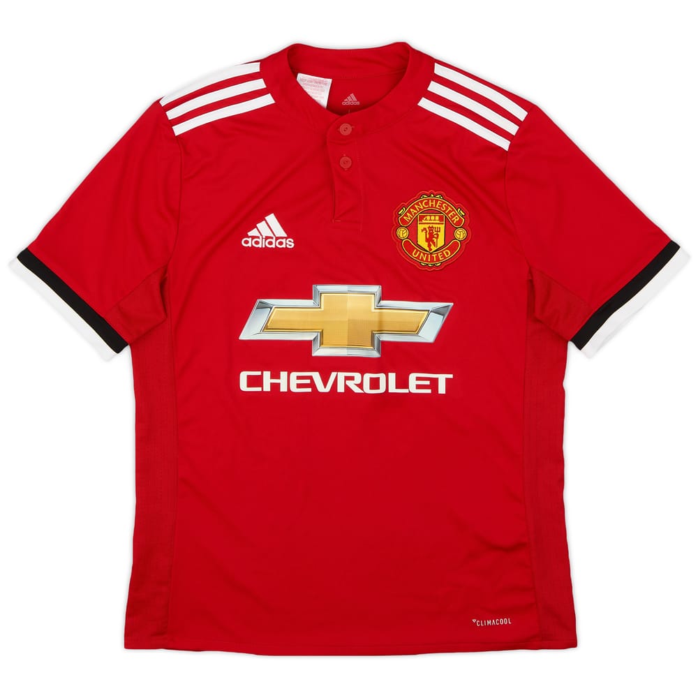 2017-18 Manchester United Home Shirt - 8/10 - (L.Boys)