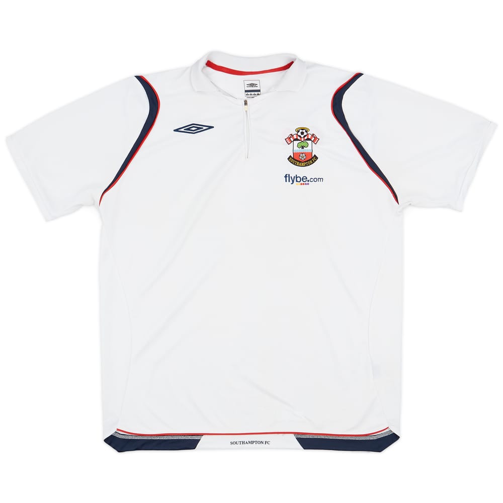 2008-09 Southampton Umbro 1/4 Zip Polo Shirt - 7/10 - (XL)
