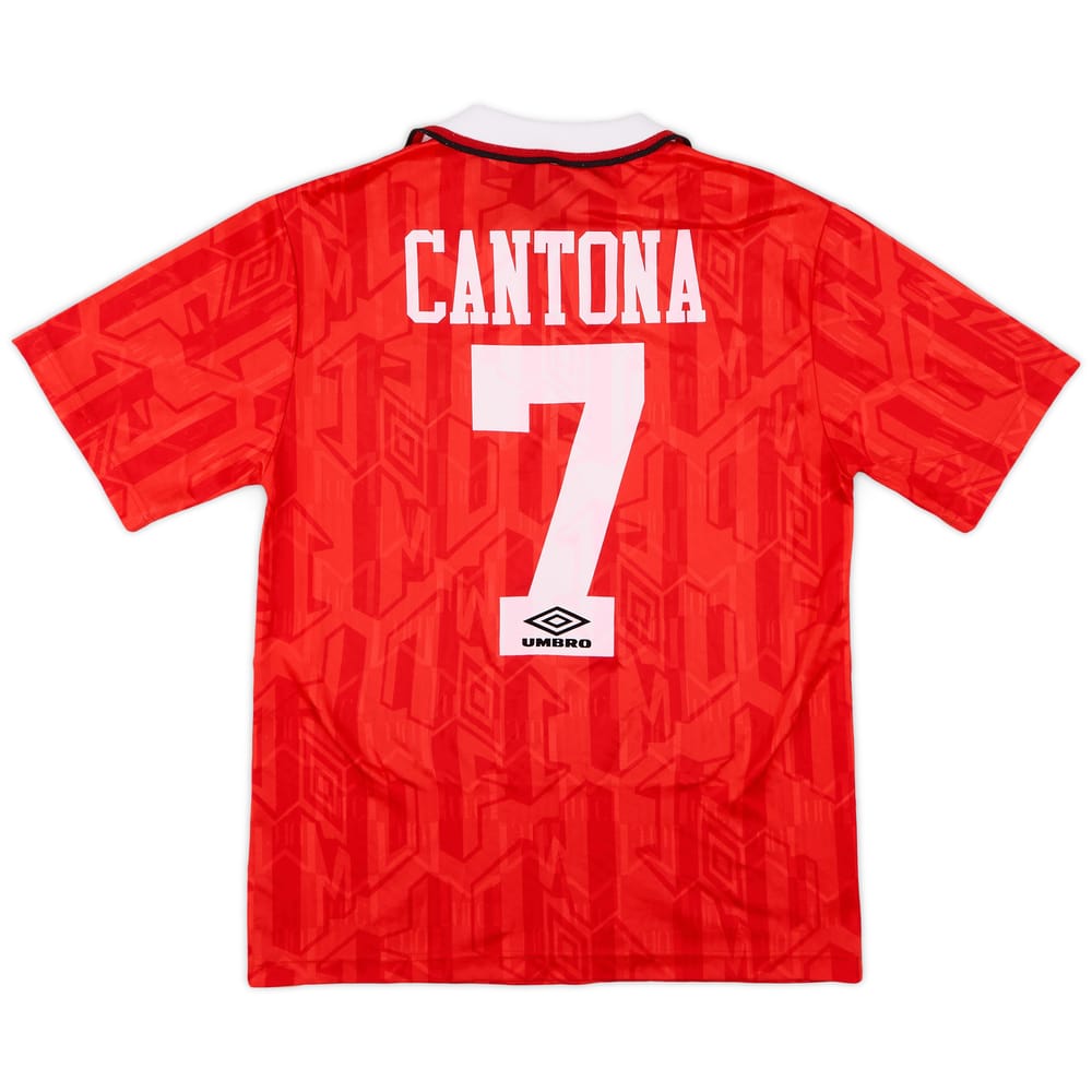 1992-94 Manchester United Home Shirt Cantona #7 - 8/10 - (S)