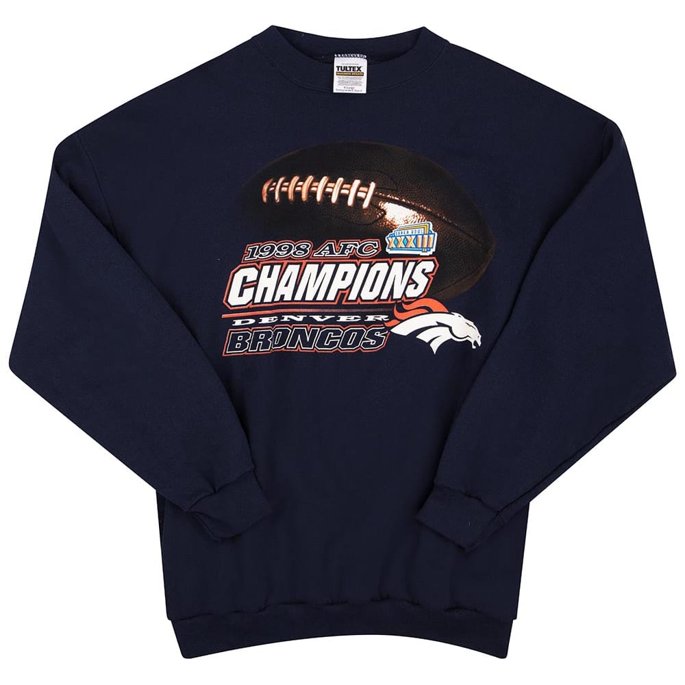 1998 Denver Broncos AFC Champions Sweat Top XL