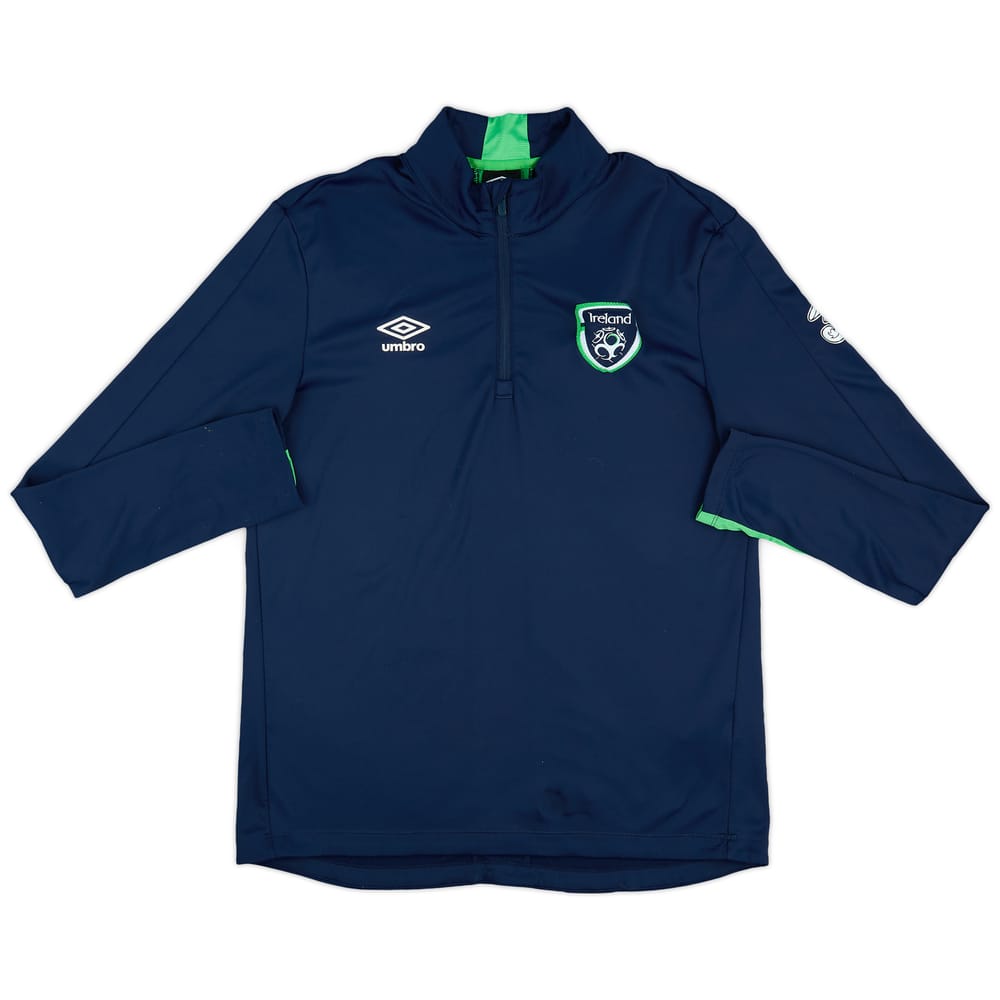 2016-17 Ireland Umbro 1/4 Zip Drill Top - 8/10 - (L)