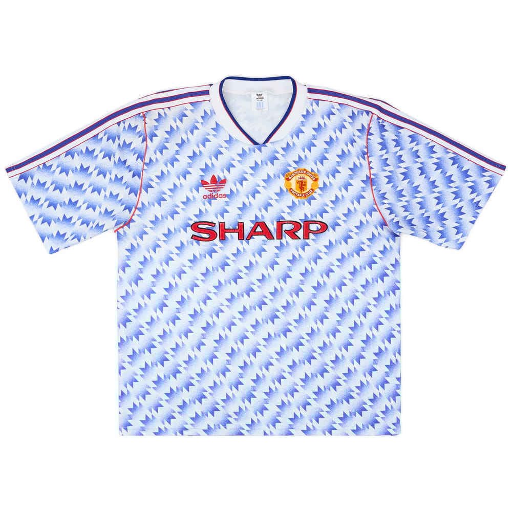 1990-92 Manchester United Away Shirt - 8/10 - (XL)