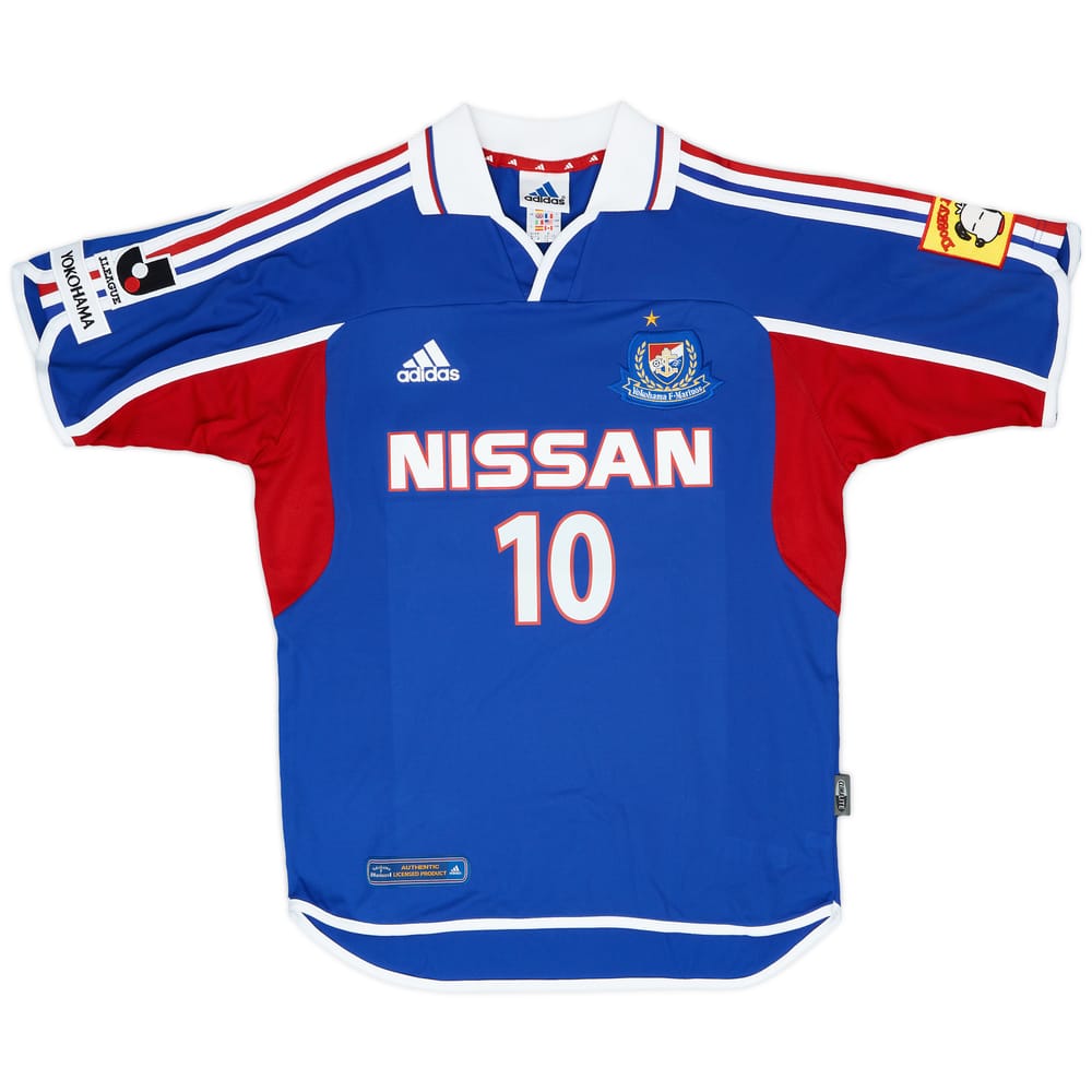 2001 Yokohama F. Marinos Home Shirt #10 (Nakamura) - 7/10 - (M)
