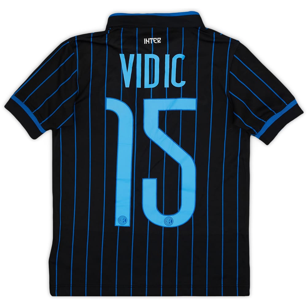 2014-15 Inter Milan Home Shirt Vidic #15 - 8/10 - (6-7 Years)