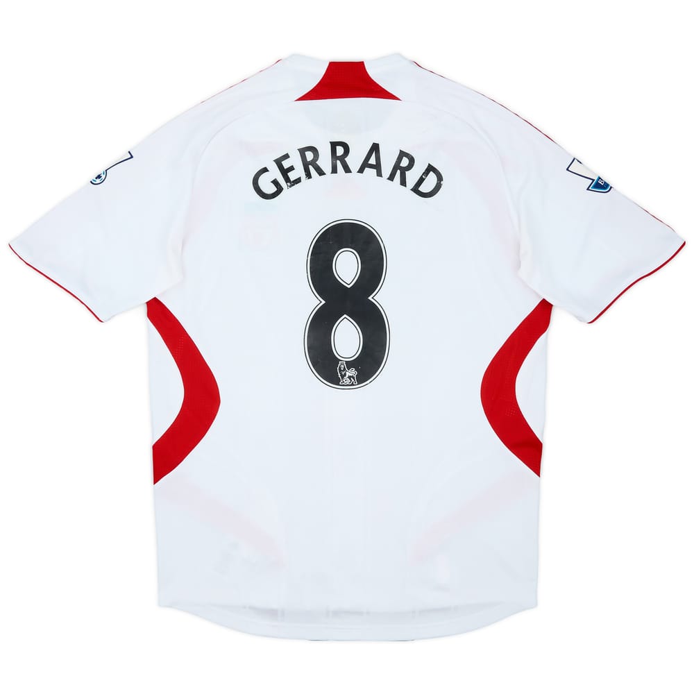 2007-08 Liverpool Away Shirt Gerrard #8 - 5/10 - (XL)