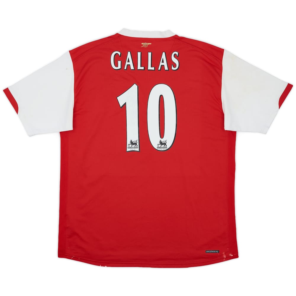 2006-08 Arsenal Home Shirt Gallas #10 - 5/10 - (L)