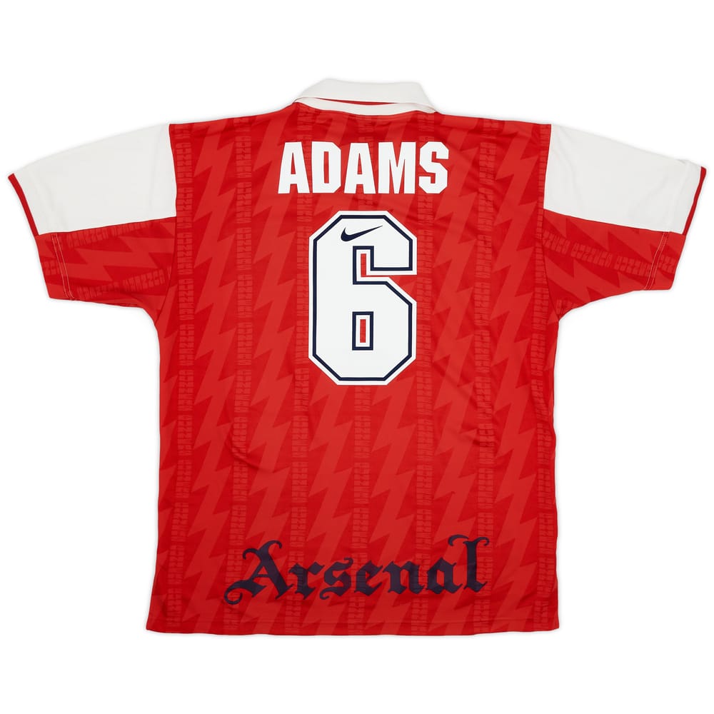 1994-96 Arsenal Home Shirt Adams #6 - 6/10 - (XL)