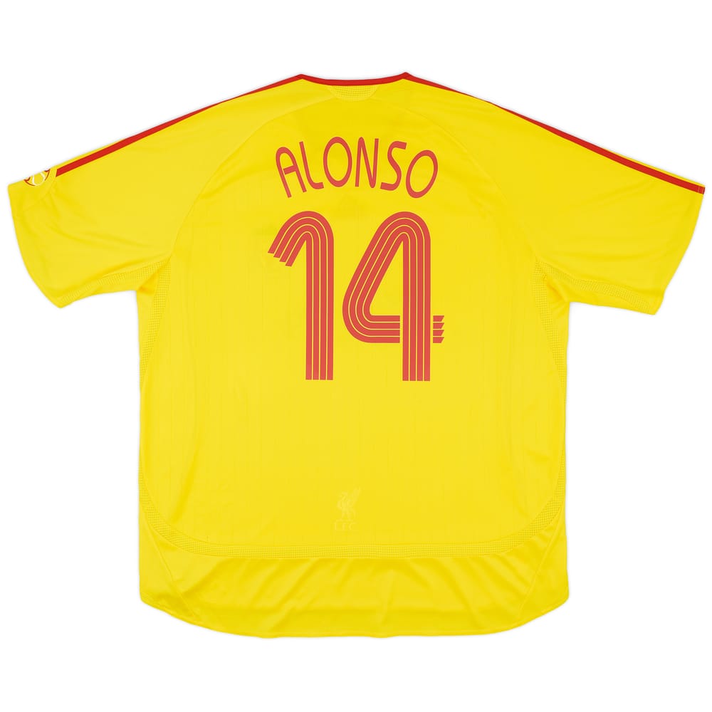 2006-07 Liverpool Away Shirt Alonso #14 - 6/10 - (XXL)