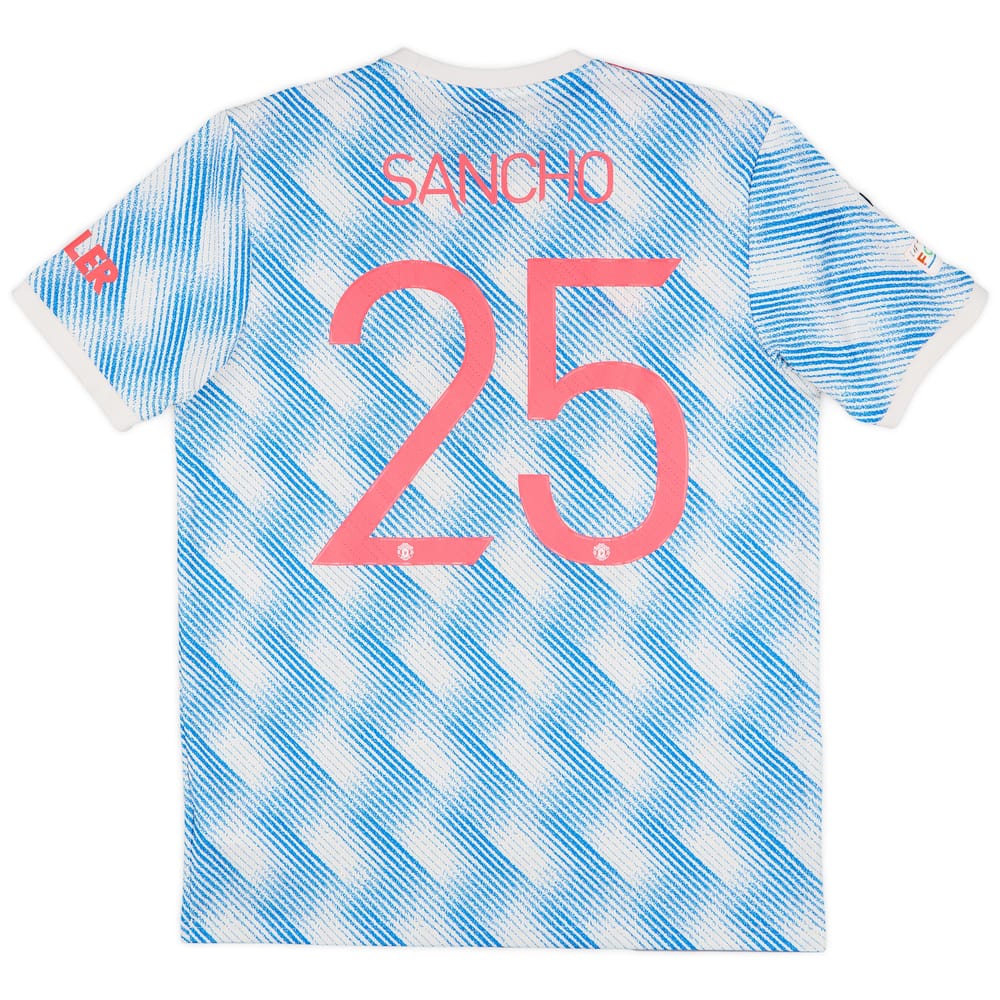 2021-22 Manchester United Away Shirt Sancho #25 - 9/10 - (L)
