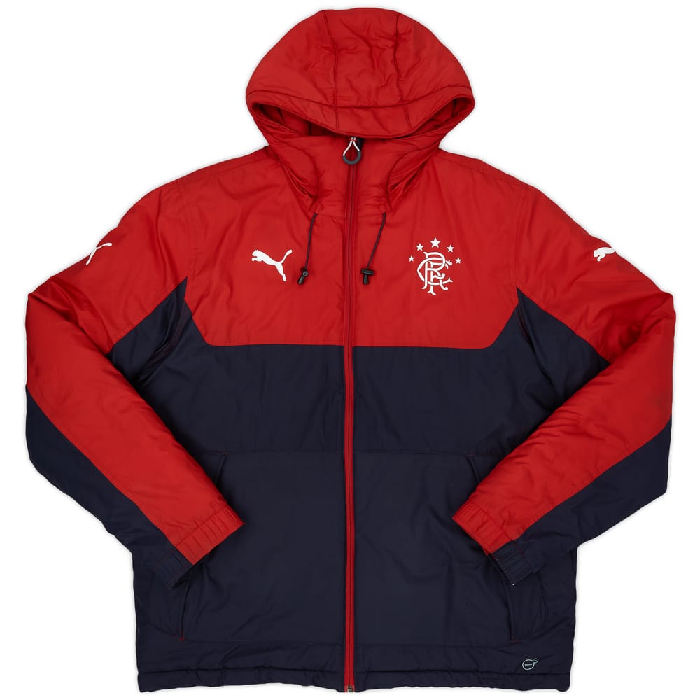2015-16 Rangers Puma Padded Bench Coat - 7/10 - (L)