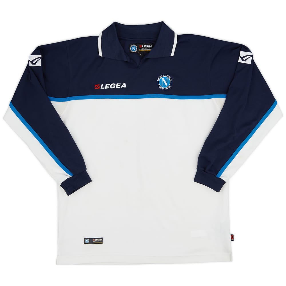 2003-04 Napoli Legea Polo L/S Shirt - 7/10 - (S)
