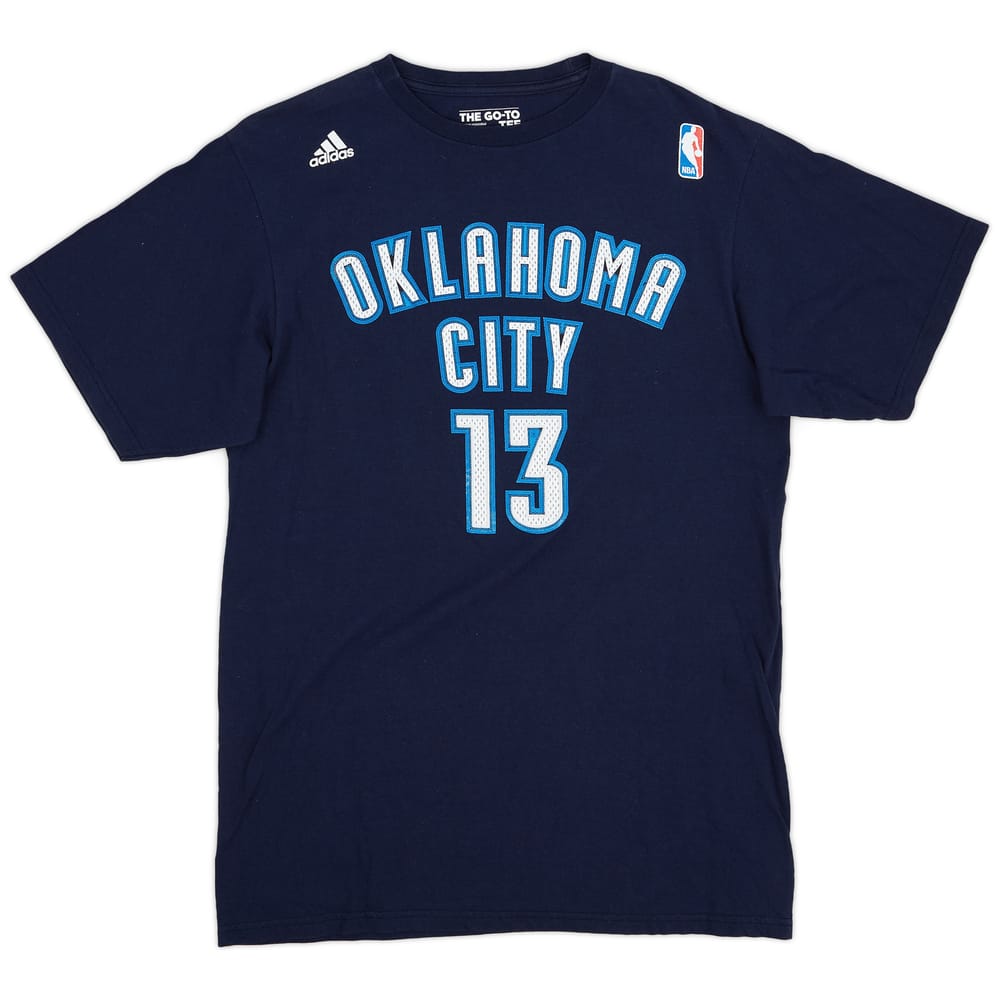 2011-12 Oklahoma City Thunder Harden #13 adidas Tee - 9/10 - (M)