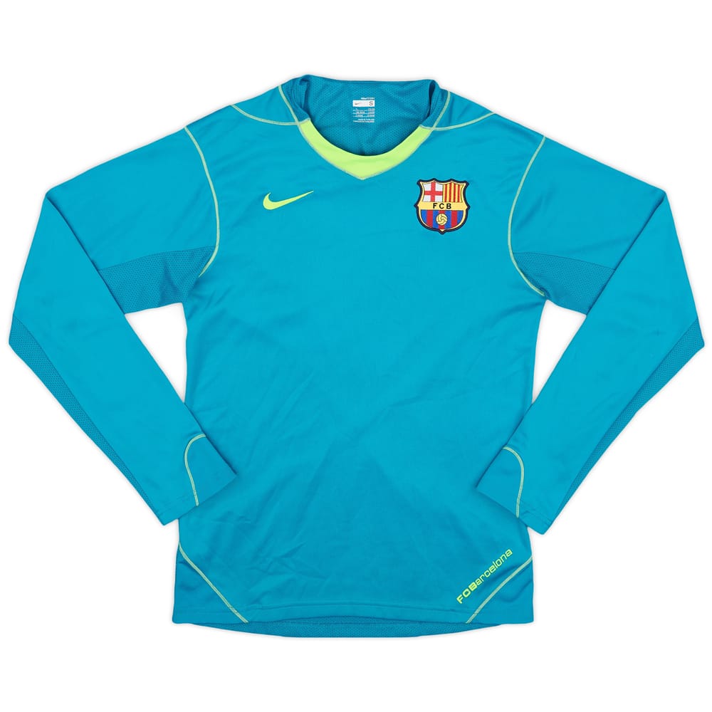 2007-08 Barcelona Player Issue Nike Training L/S Shirt - 7/10 - (S)
