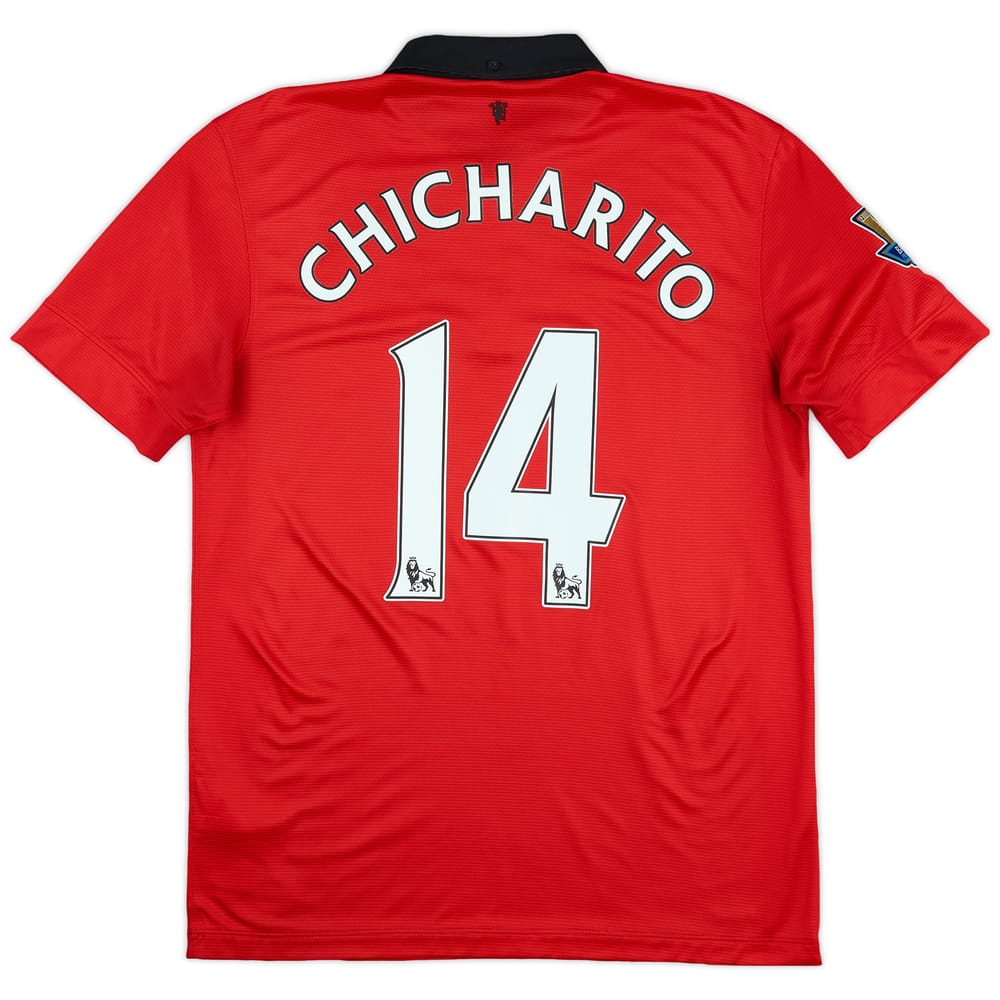 2013-14 Manchester United Home Shirt Chicharito #14 - 8/10 - (M)
