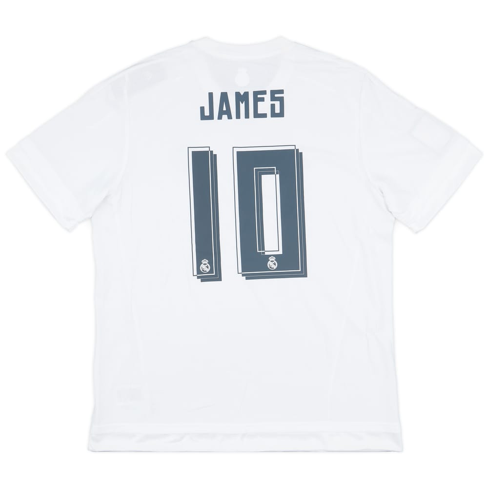 2015-16 Real Madrid Home Shirt James #10 (XL)