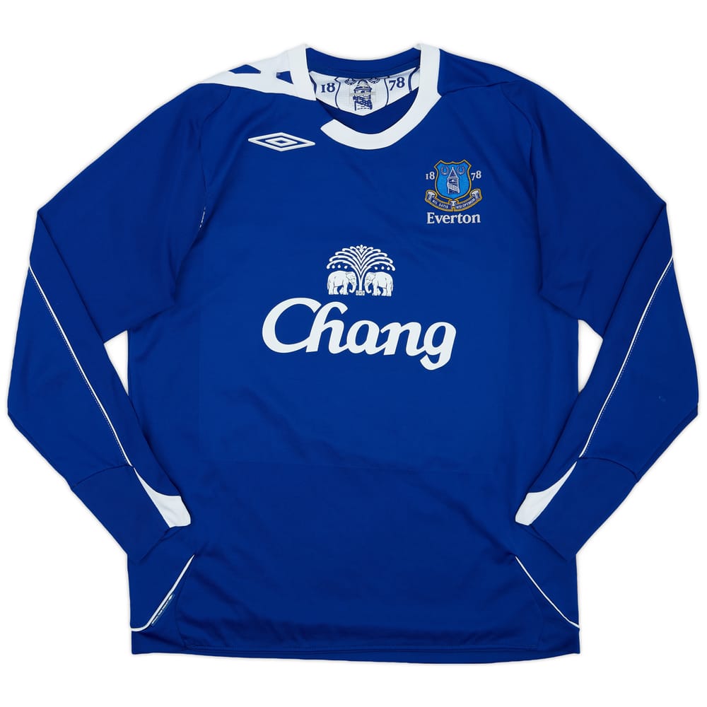 2006-07 Everton Home L/S Shirt - 8/10 - (L)