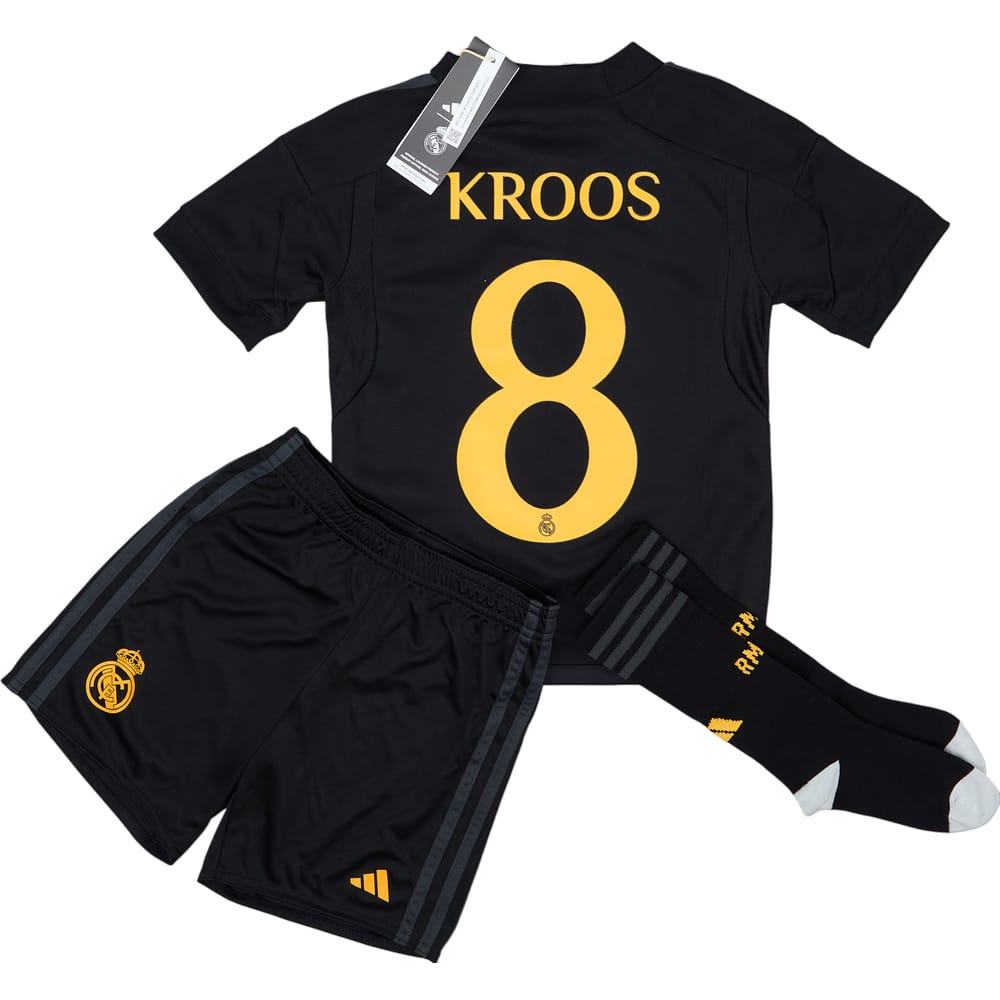 2023-24 Real Madrid Third Full Kit Kroos #8 (5-6 Years)