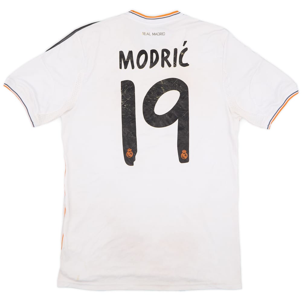 2013-14 Real Madrid Home Shirt Modric #19 - 4/10 - (L)