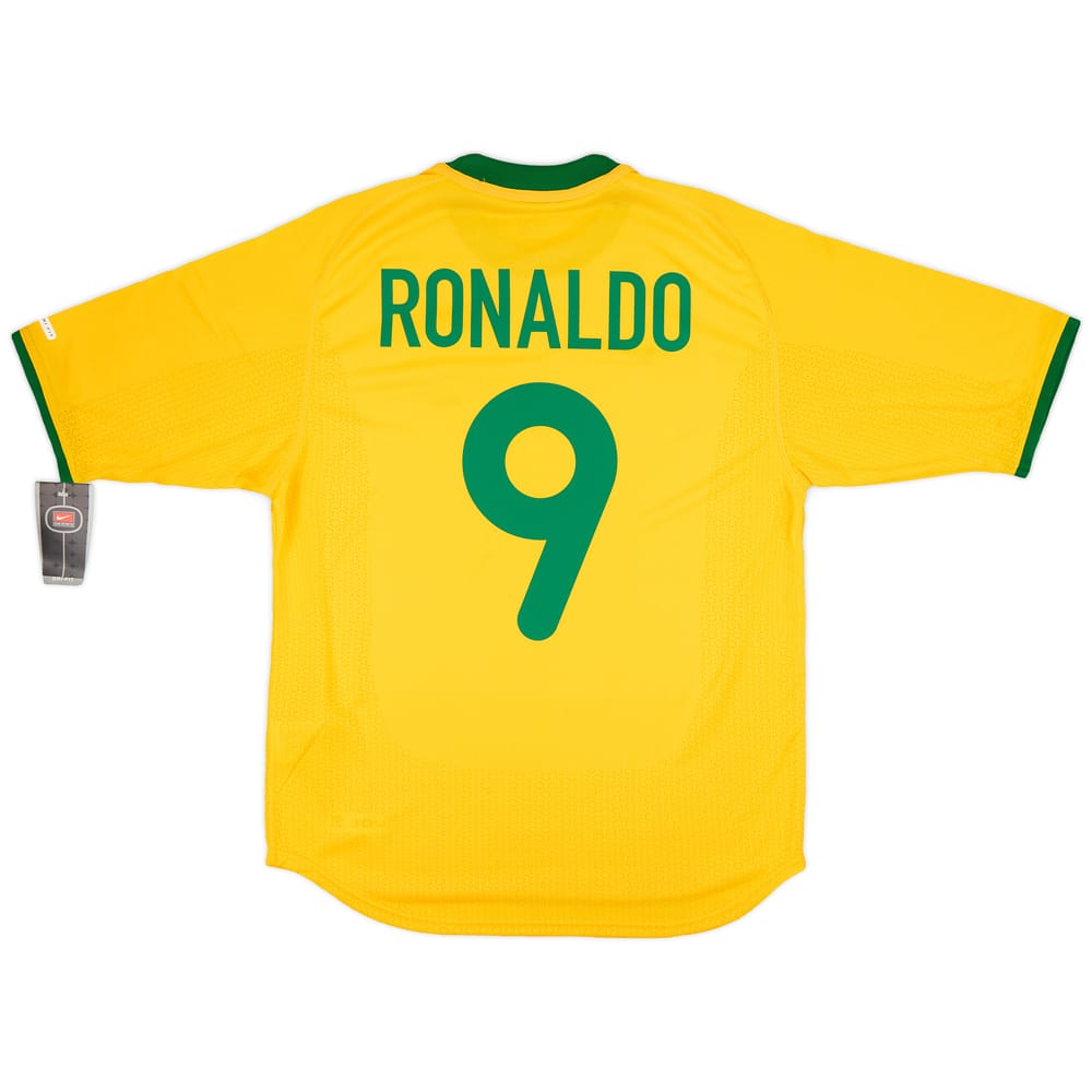 2000-02 Brazil Home Shirt Ronaldo #9 (S)