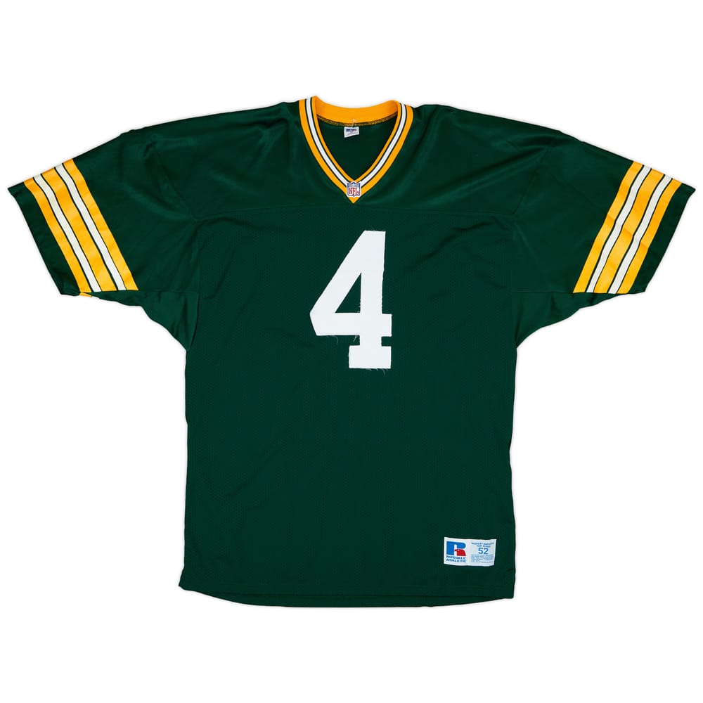 1992-96 Green Bay Packers Favre #4 Russell Athletic Authentic Home Jersey - 5/10 - (XXL)