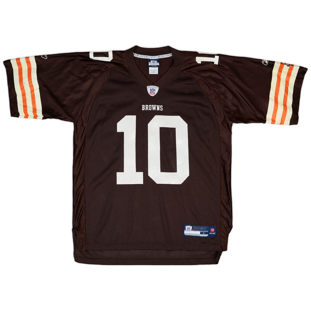 2007 Cleveland Browns Quinn #10 Reebok On Field Home Jersey - 6/10 - (L)
