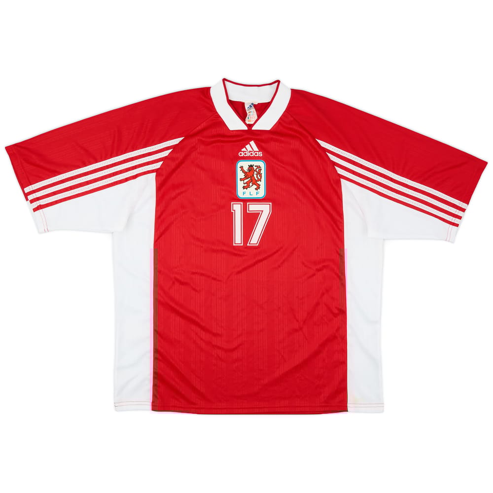1998-99 Luxembourg Match Worn Home Shirt #17 (Holtz)