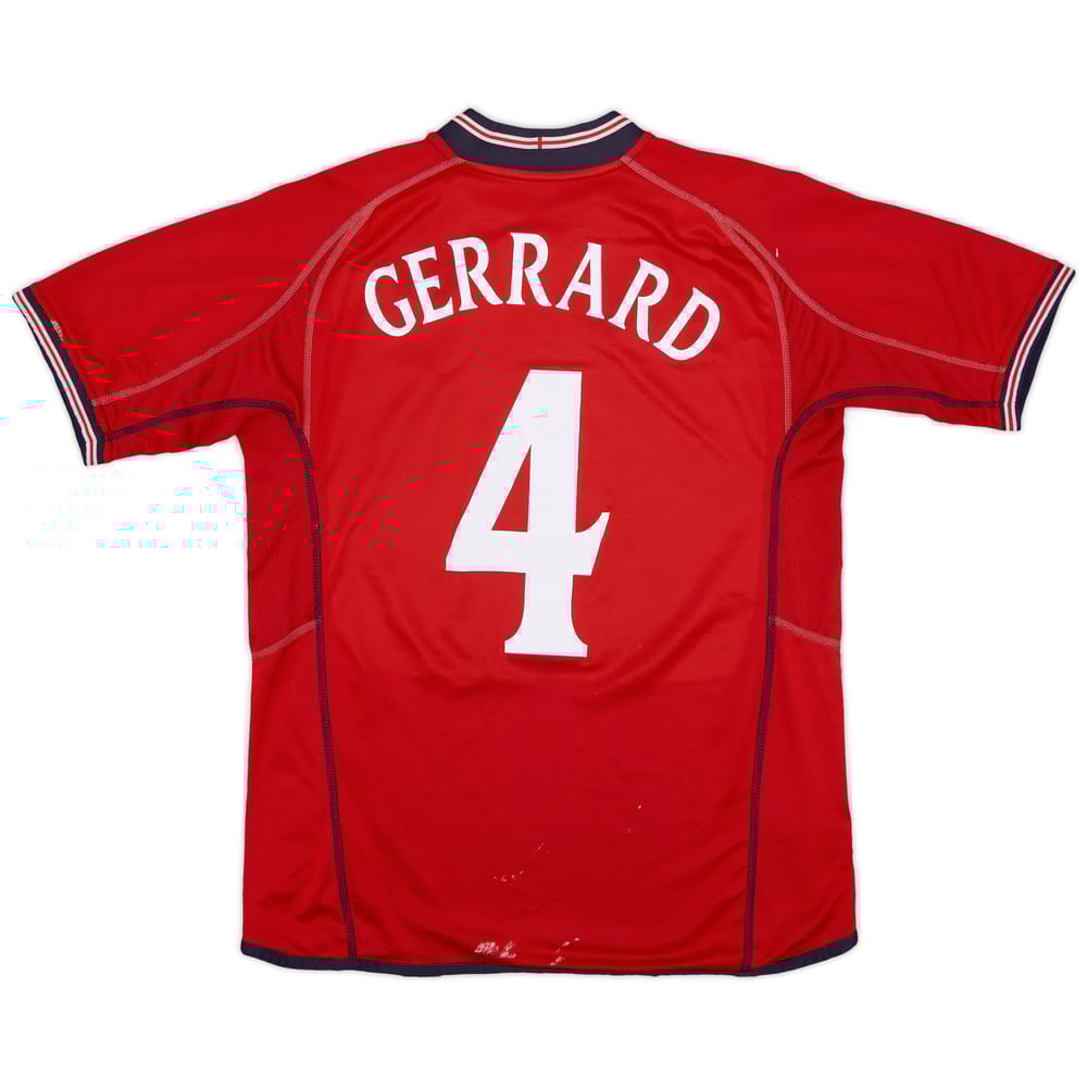 2002-04 England Away Shirt Gerrard #4 - 5/10 - (L)