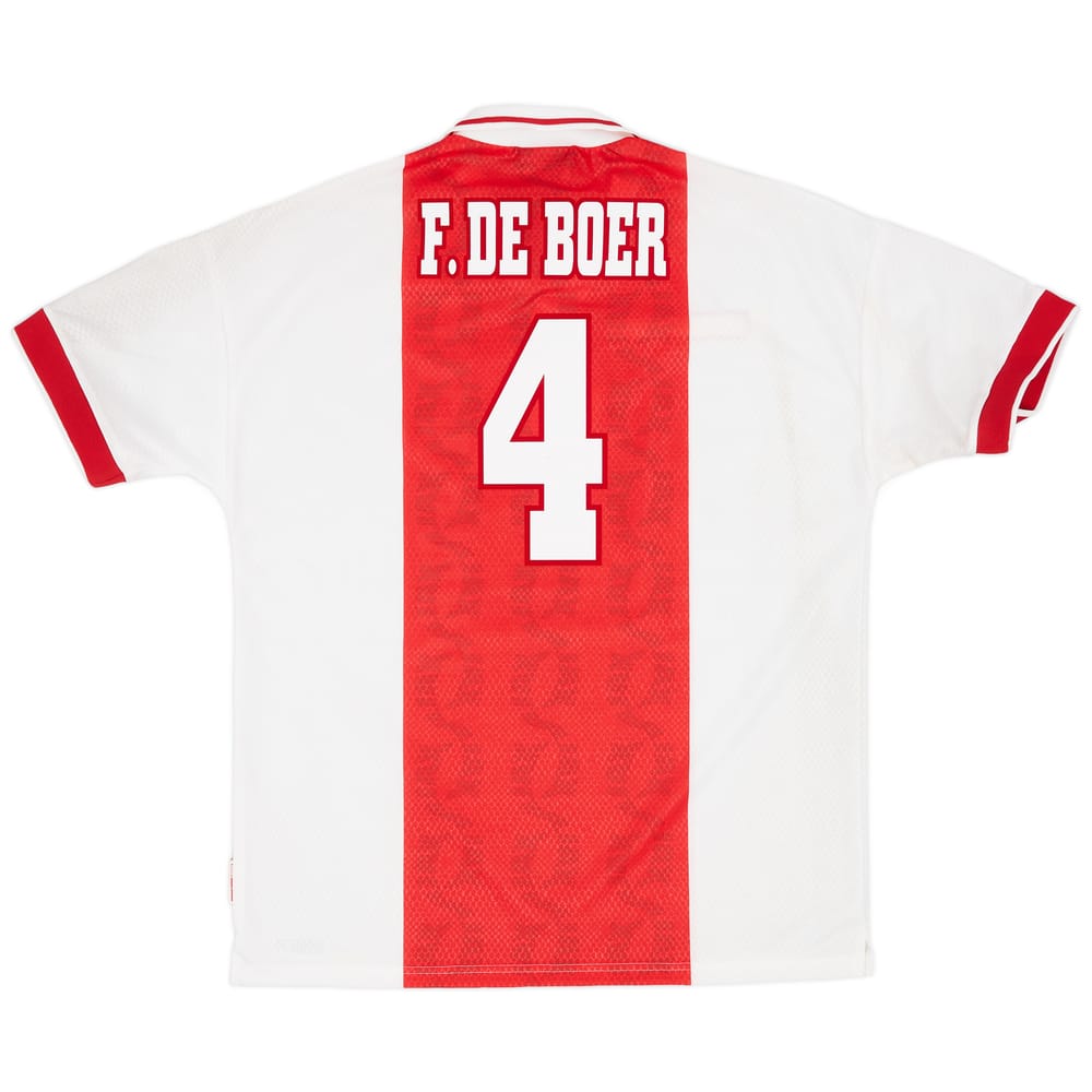 1998-99 Ajax Home Shirt F.De Boer #4 (XL)