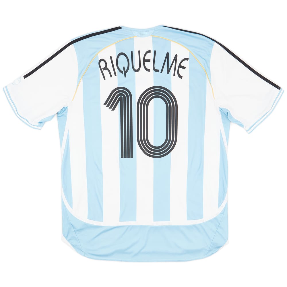 2005-07 Argentina Home Shirt Riquelme #10 - 6/10 - (XL)