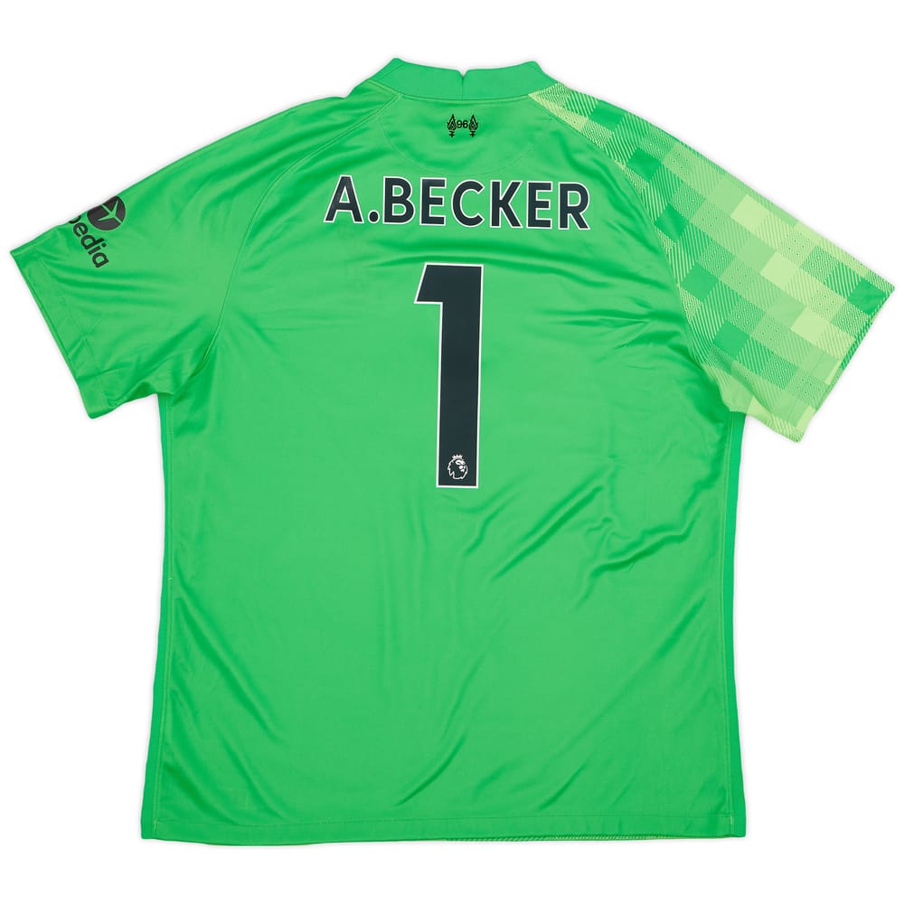 2021-22 Liverpool GK S/S Shirt A.Becker #13 - 10/10 - (XL)