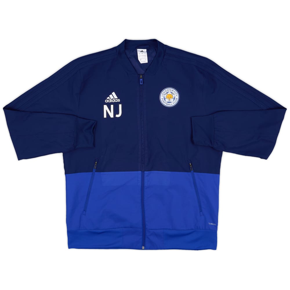 2018-19 Leicester City Staff Issue adidas Track Jacket NJ - 8/10 - (L)