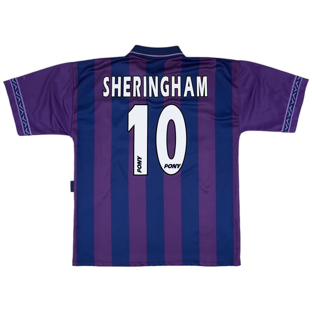 1995-97 Tottenham Away Shirt Sheringham #10 - 9/10 - (XL)