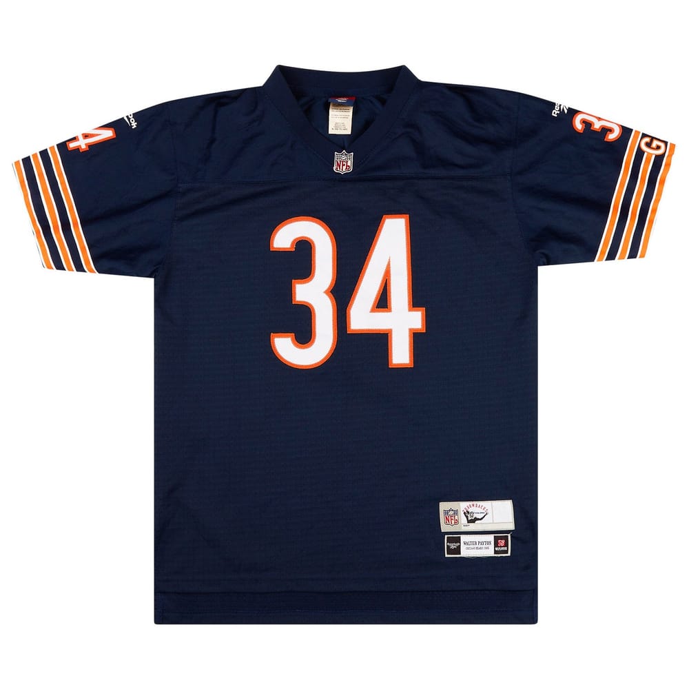 1985 Chicago Bears Payton #34 Reebok Premier Throwback Jersey (Home) Y