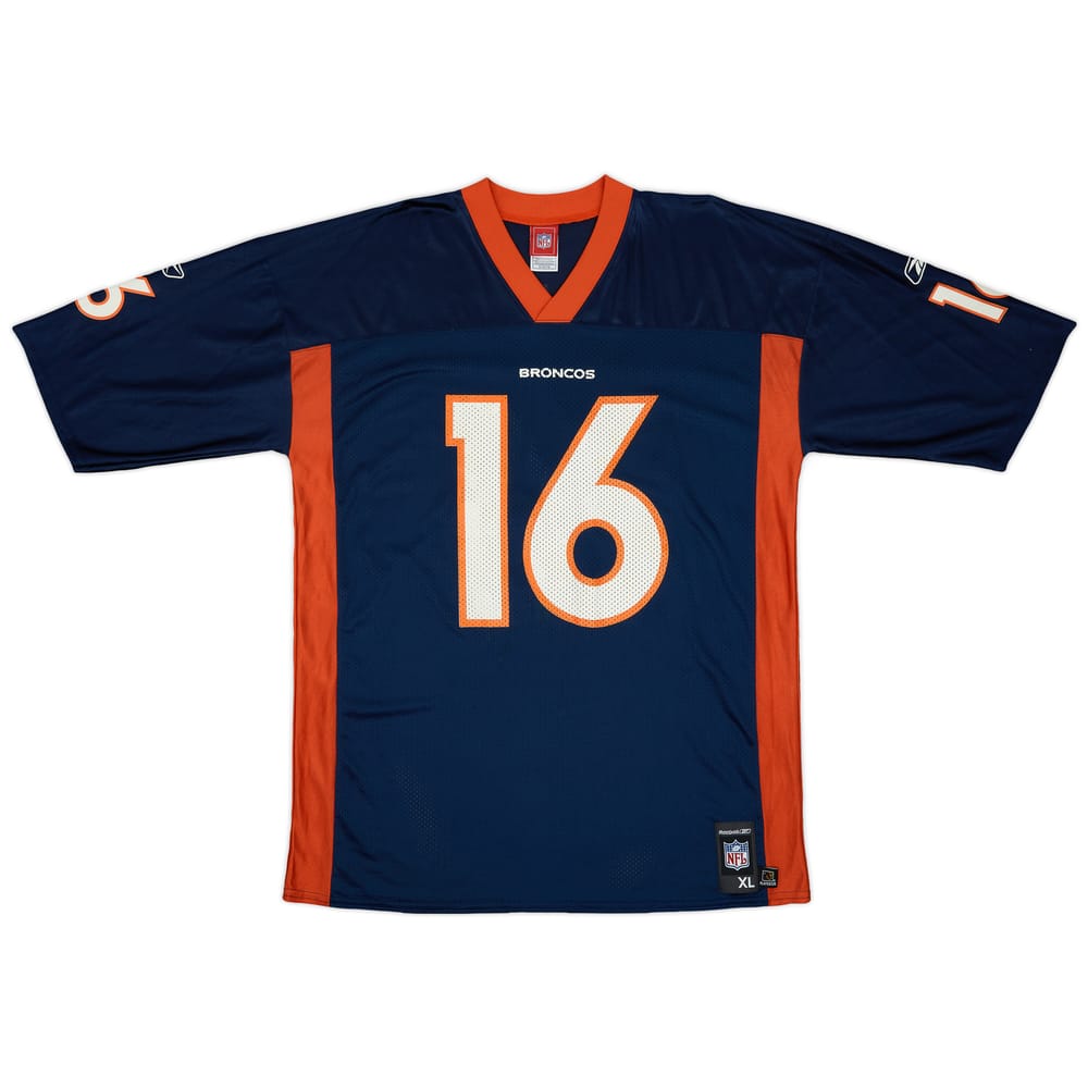 2005-06 Denver Broncos Plummer #16 Reebok Replica Home Jersey - 8/10 - (XL)