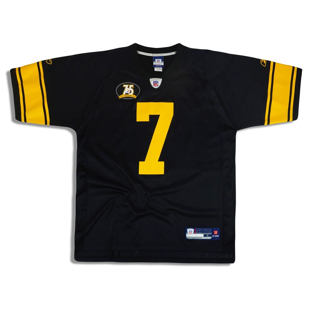 2007 Pittsburgh Steelers Roethlisberger #7 Reebok On Field Jersey (Home) L