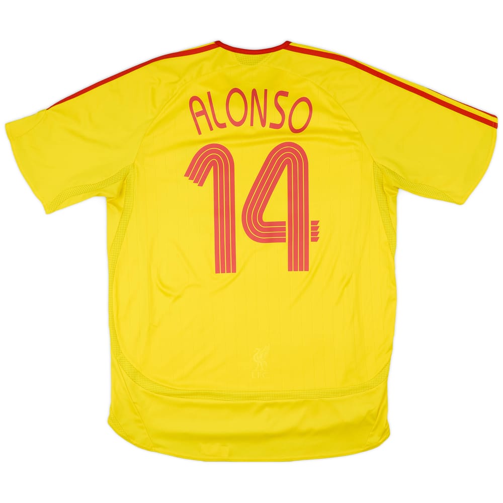 2006-07 Liverpool Away Shirt Alonso #14 - 6/10 - (L)