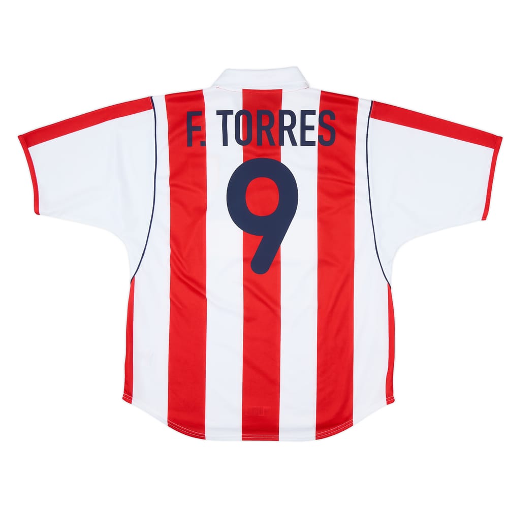 2001-02 Atletico Madrid Home Shirt F.Torres #9 - 9/10 - (L)