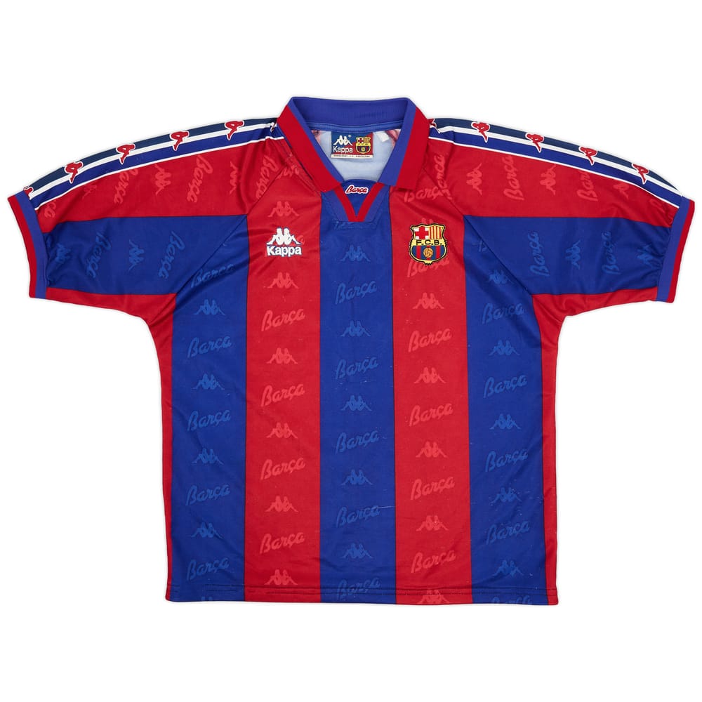 1995-97 Barcelona Home Shirt - 7/10 - (XL)