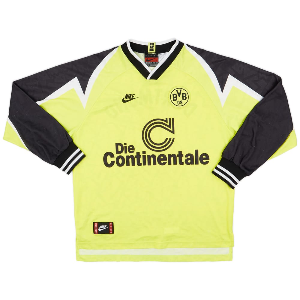 1996-97 Borussia Dortmund Home L/S Shirt - 8/10 - (L)