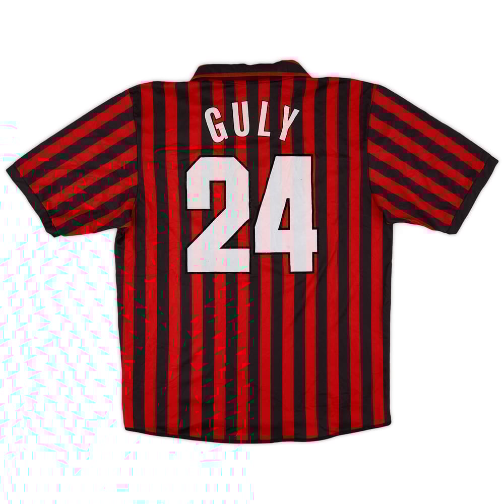 1999-00 AC Milan Centenary Home Shirt Guly #24 - 7/10 - (L)