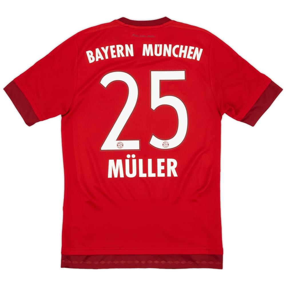 2015-16 Bayern Munich Home Shirt Muller #25 - 9/10 - (S)