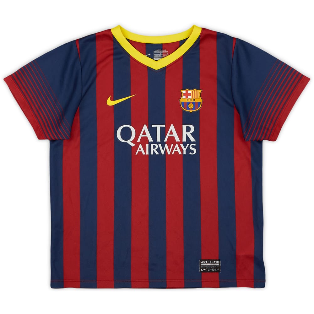 2013-14 Barcelona Home Shirt - 9/10 - (6-7 Years)