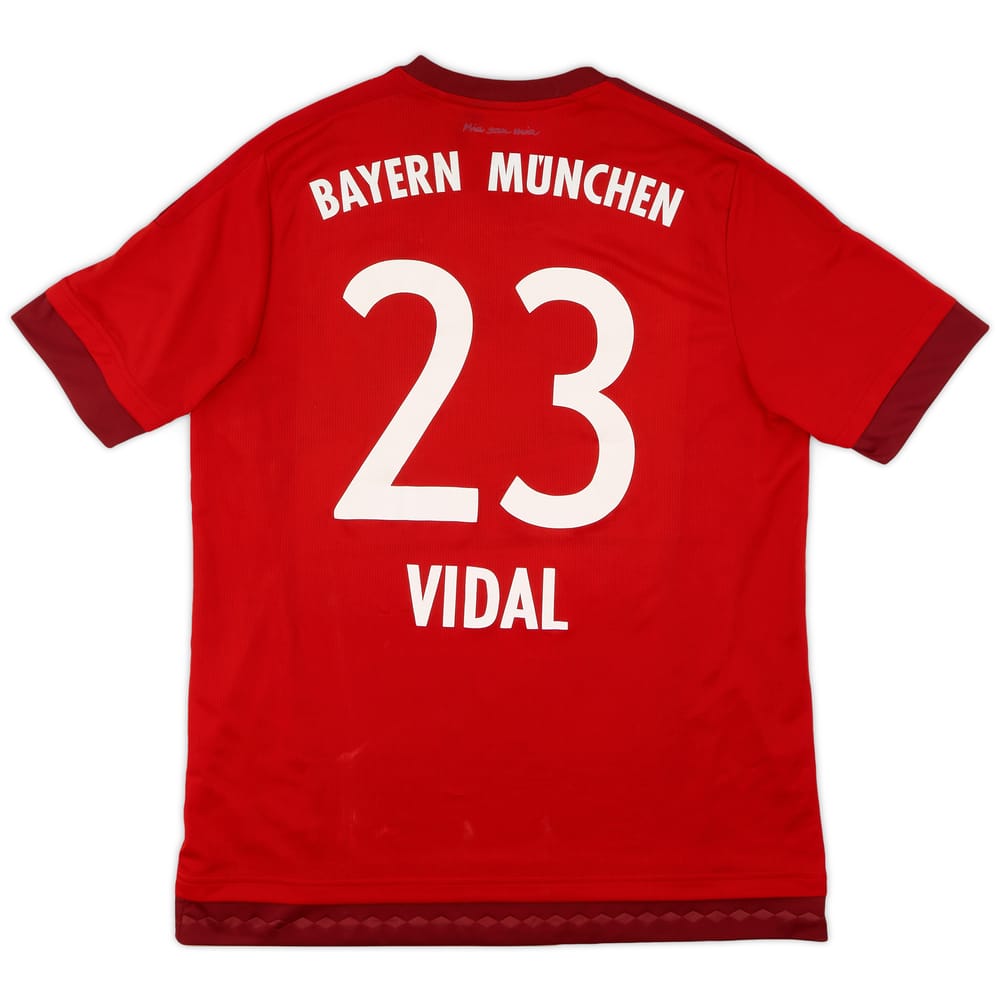 2015-16 Bayern Munich Home Shirt Vidal #23 - 5/10 - (L)
