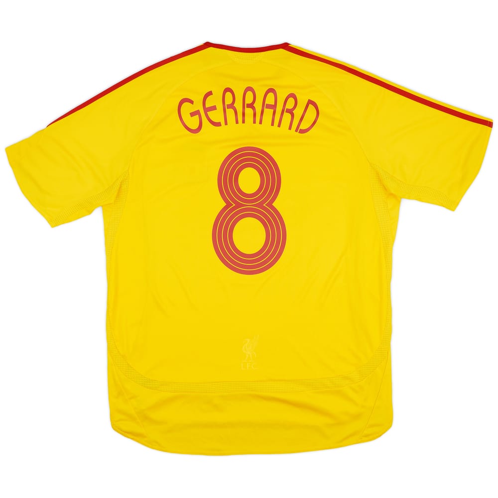 2006-07 Liverpool Away Shirt Gerrard #8 - 8/10 - (L)