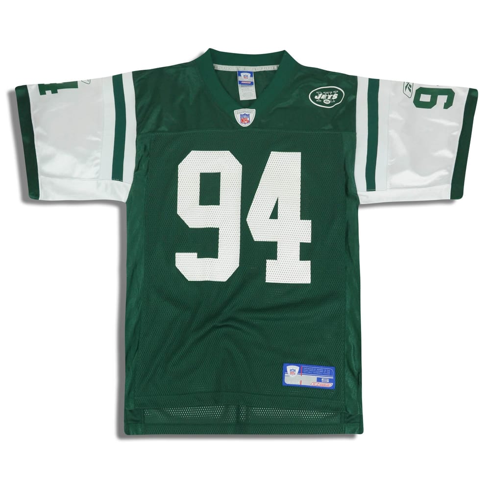 2002-04 New York Jets Abraham #94 Reebok On Field Jersey (Home) XL